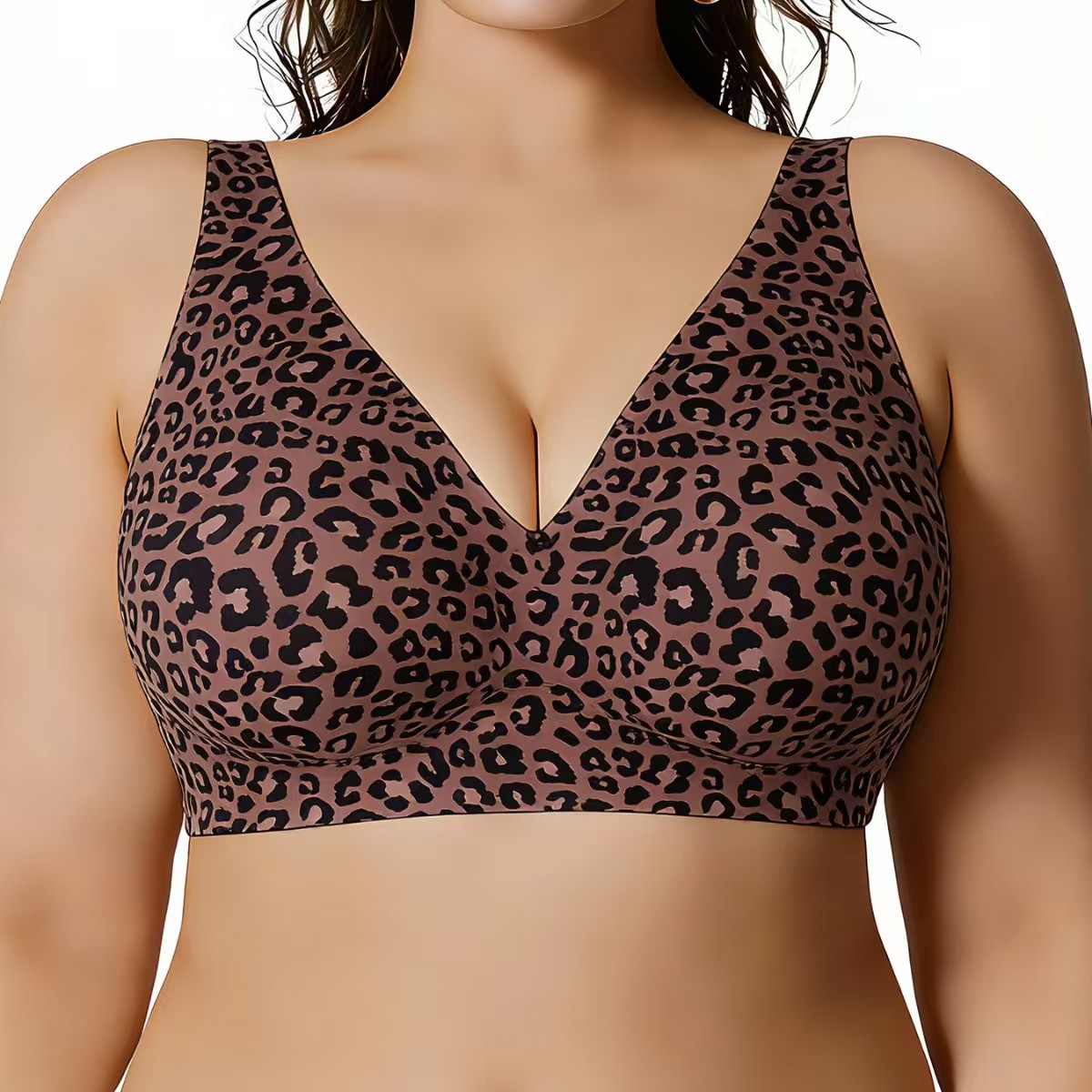 Leopardenmuster Drahtloser Pus – Bralette Wireless Soft Bewertung und Preis